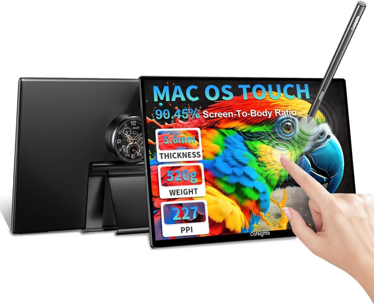 ANDROID - mac Amazon.com: Portable Touchscreen Monitor for Mac,Weight 1.15