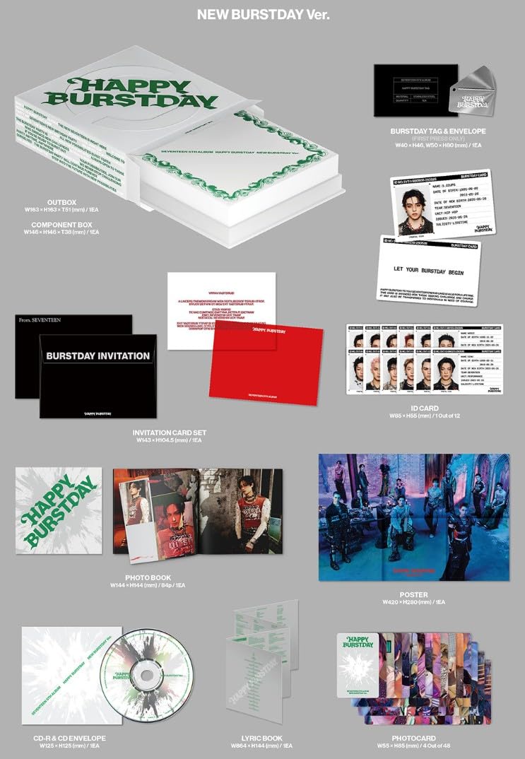 SEVENTEEN HAPPY BURSTDAY [Standard Ver.] 5th Album (NEW BURSTDAY