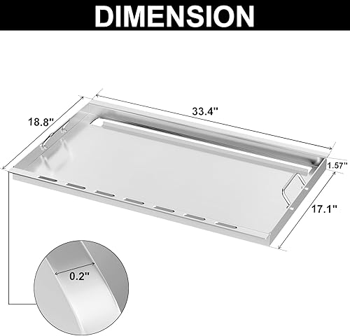 Miniatura 2 de 6789 Plancha de tamaño completo para plancha Weber Genesis, Weber GS4 Genesis II 400 y parrilla de gas Genesis y SER 2016 y posterior, piezas de