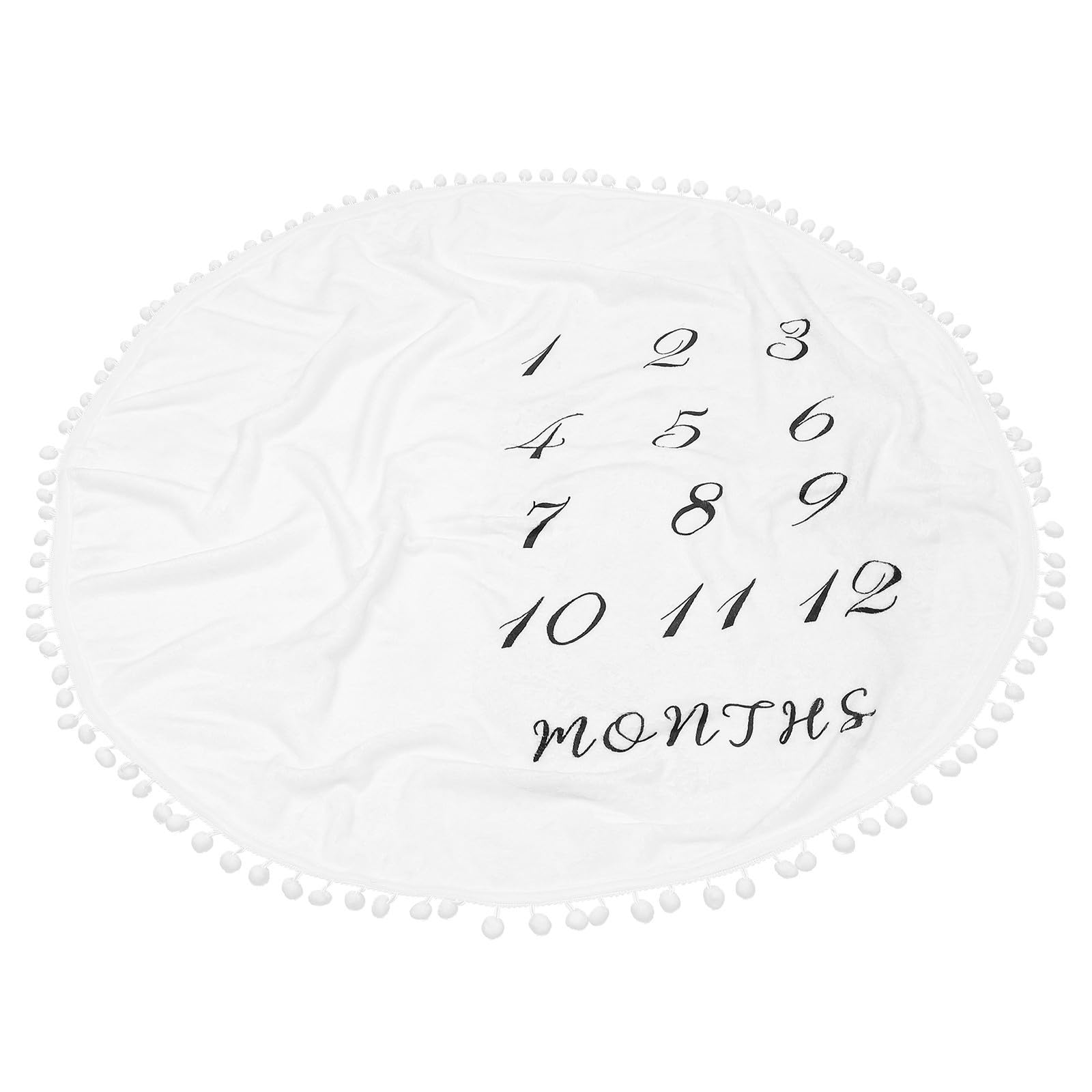 Manta de Franela Envoltura Espaciosa para Ñiño Diseño de Lunares Blancos para Swaddle, Adecuado para Fotografía y Bautizo