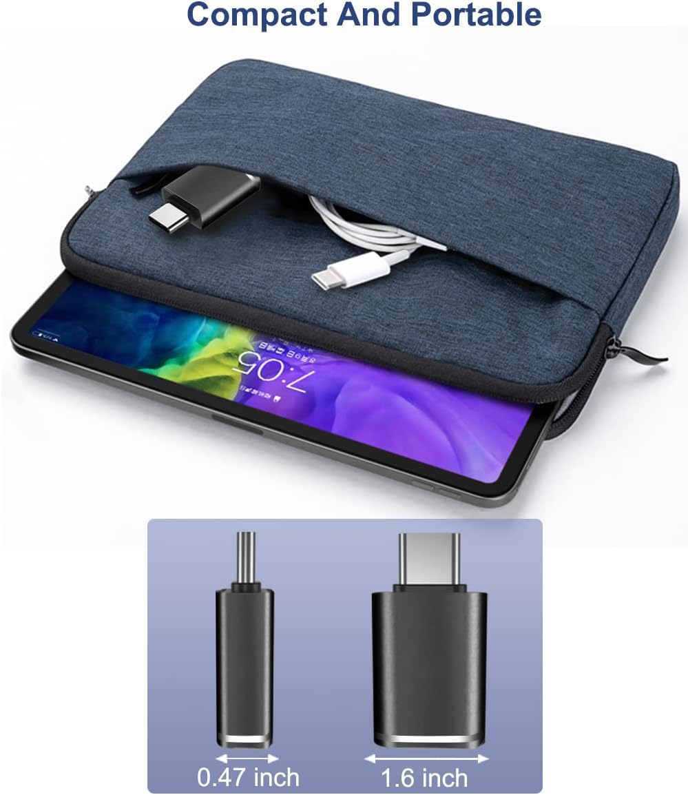 2Pack USB to USB C Adapter for iPhone 15,USB C Male to USB 3.0 Female Adapter Thunderbolt 3 Type C OTG Drive Converter Compatible with iPhone 15/15Pro Max,MacBook Pro Air, Thunderbolt Devices -Black