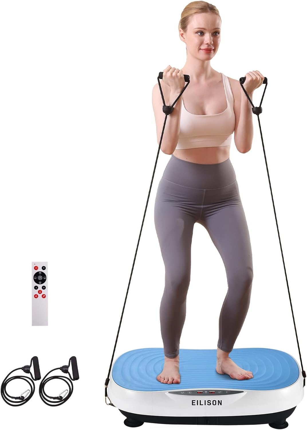 EILISON Glory Vibration Plate Exercise Machine for Lymphatic Drainage Weight Loss, Waver Vibration Plate for Home Fitness, Vibration Platform Full Body Workout 350lbs Capacity