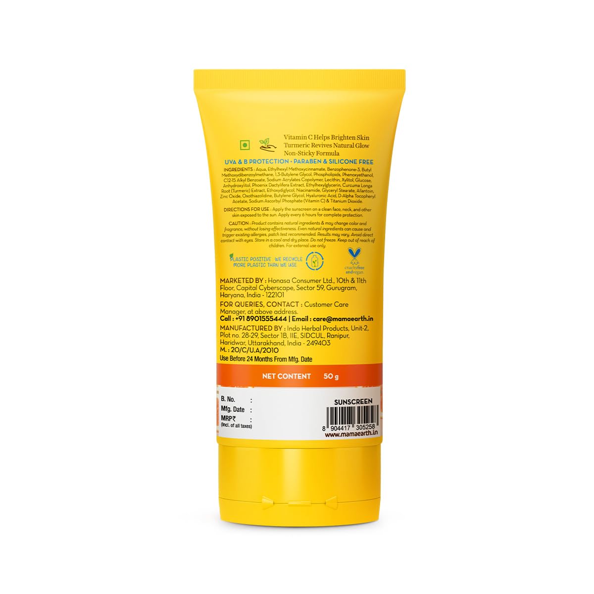 Mamaearth Vitamin C Sunscreen - SPF 50 Glow -8