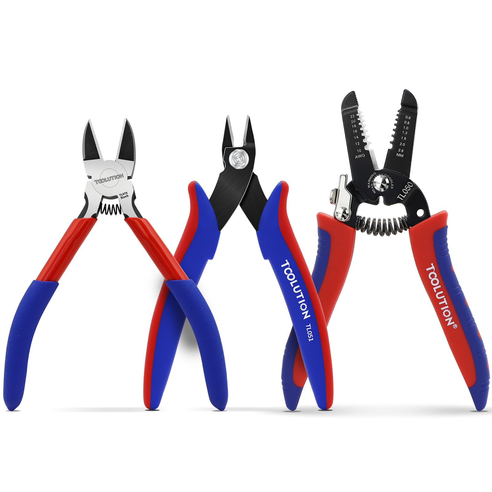 3-Piece Electrician's Pliers Set Professional Wire Stripping Tool