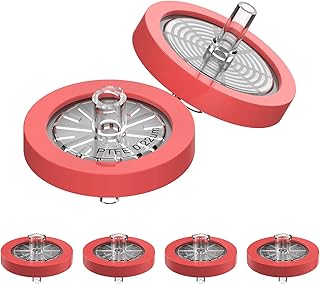 Kimefot 100 PCS Syringe Filter, Syringe Lab Filter 25mm Membrane Diameter, 0.22μM Pore Size, HPLC