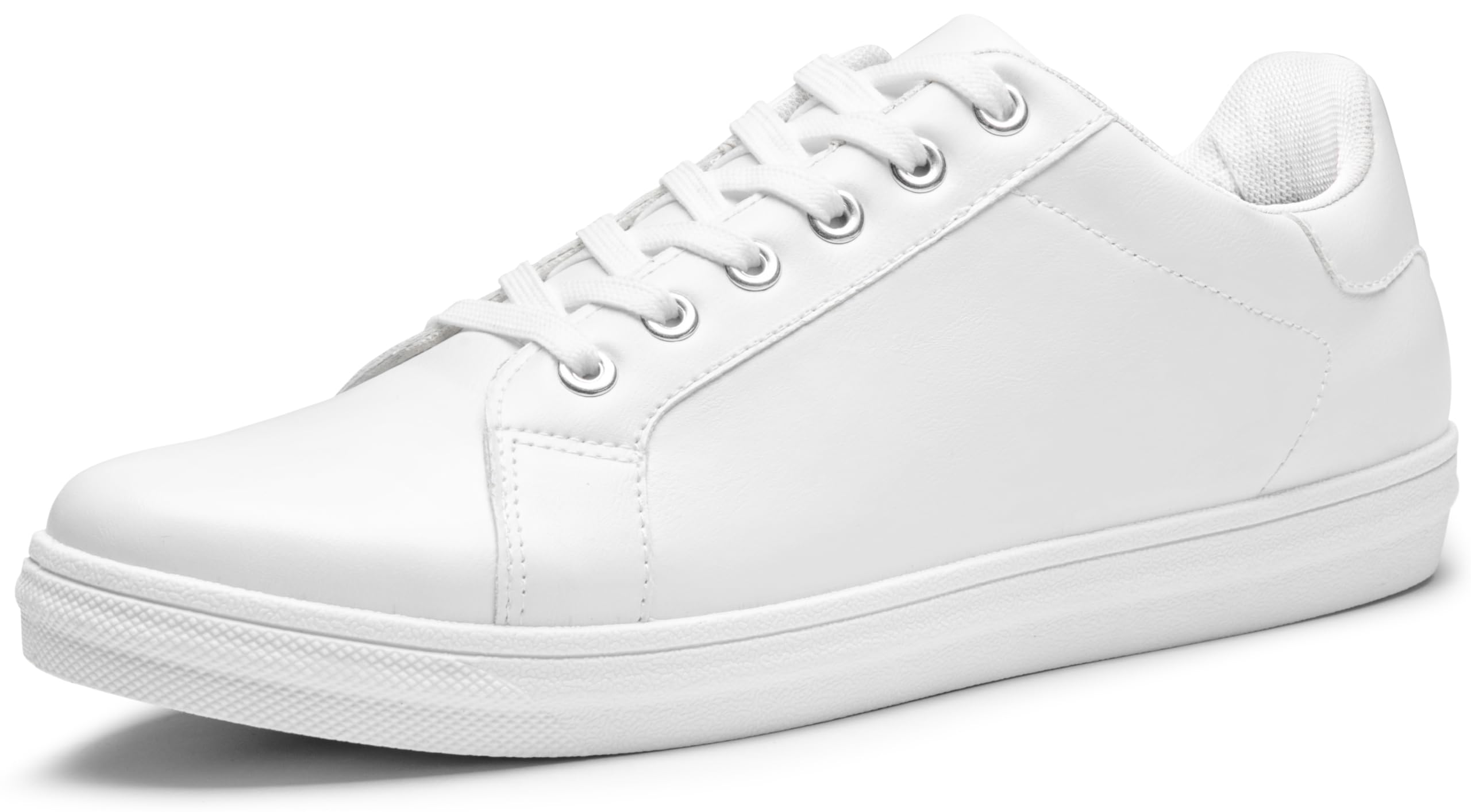 Mens White Tennis Shoes Breathable Casual White Sneakers Lightweight