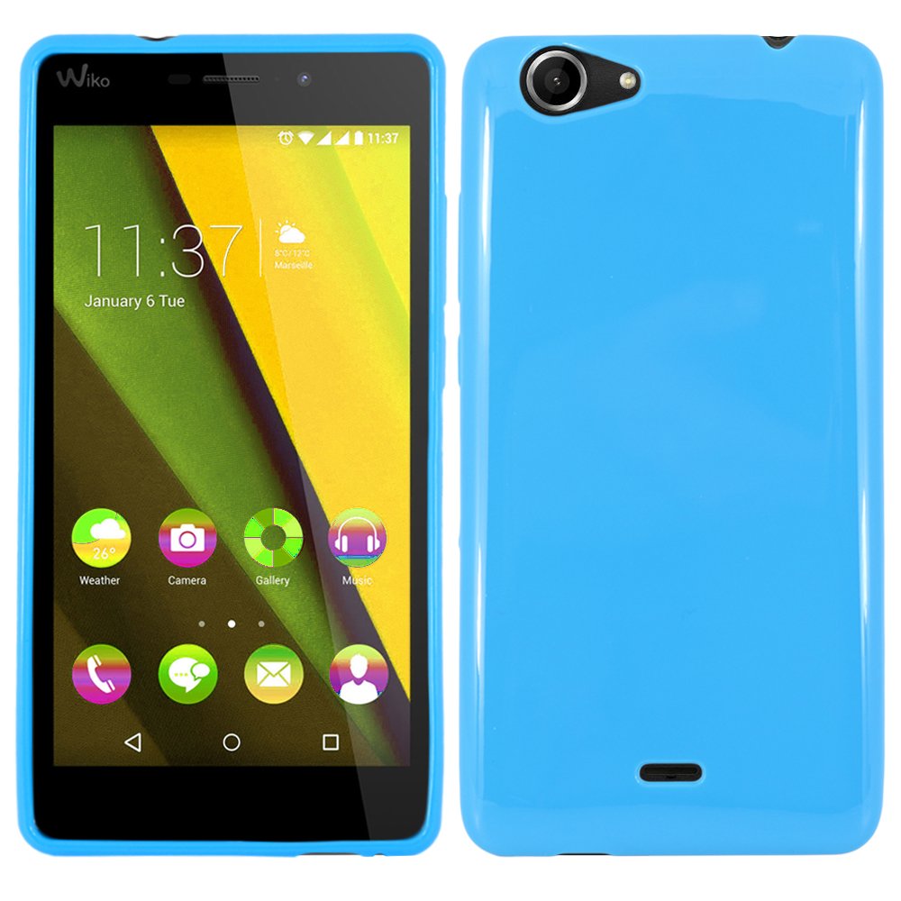 EbestStar Cover Per Wiko Pulp 4G – Custodia In Silicone TPU Morbida + Penna + 3 Pellicole, Blu - 5