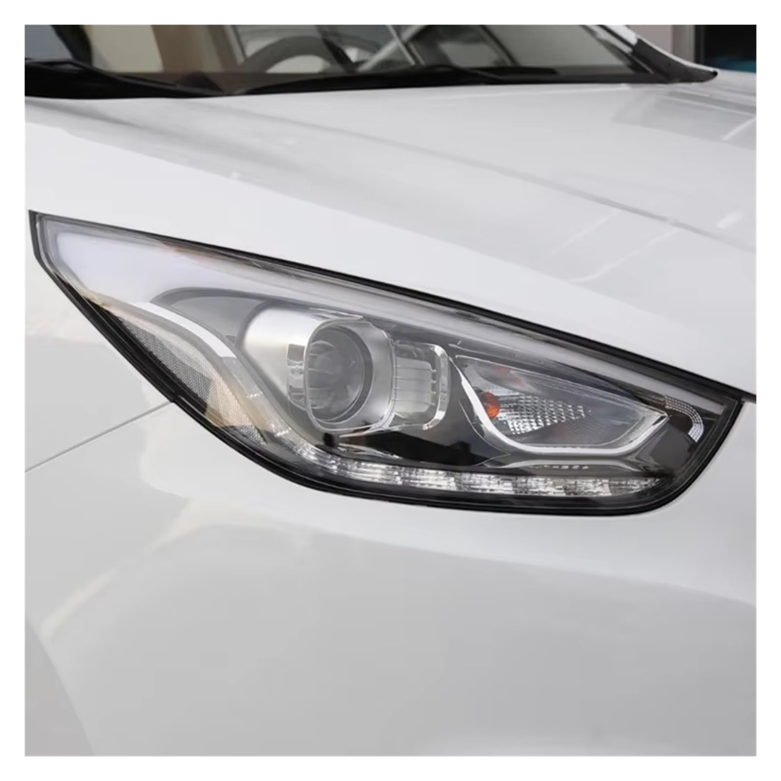 Cubierta De Lente Faro Para Hyundai Para IX35 2013-2015 Funda Luz Lente Faro Cubierta Faro Reemplazo Coche Carcasa Frontal Coche Pantalla Transparente Cubierta de lente de faro(Left and Right)