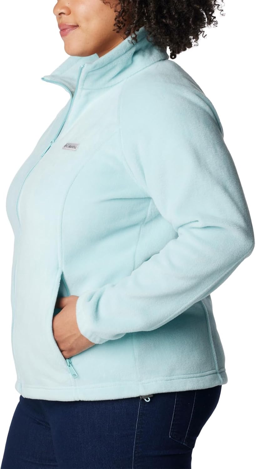 Columbia Women's Benton Springs Full Zip Aqua Haze X-Small Petite