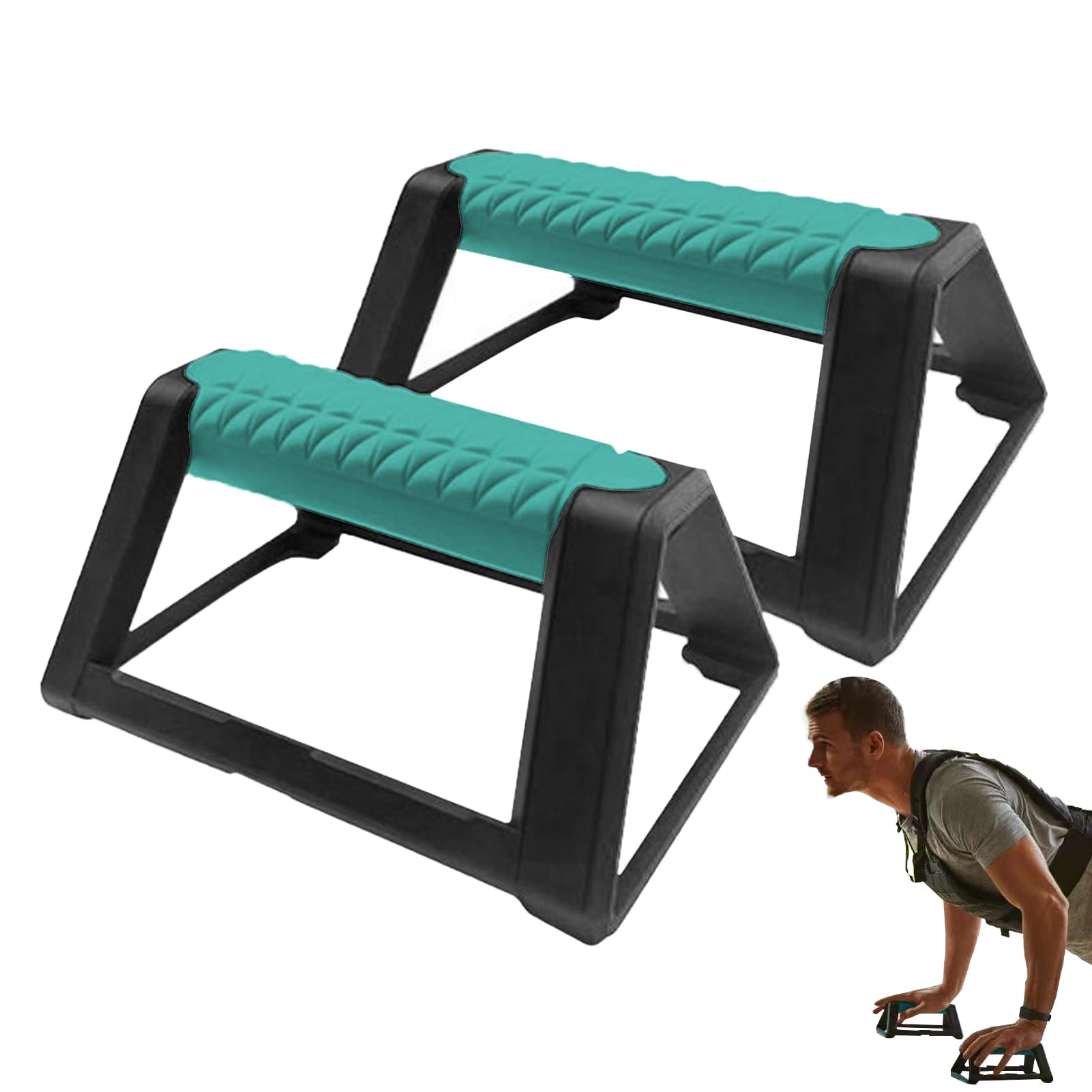 Barras de empuje: de entrenamiento de fuerza portátil resistente, cómodos soportes de ejercicio de agarre manual | ergonómica en forma de H en forma de H de fortale