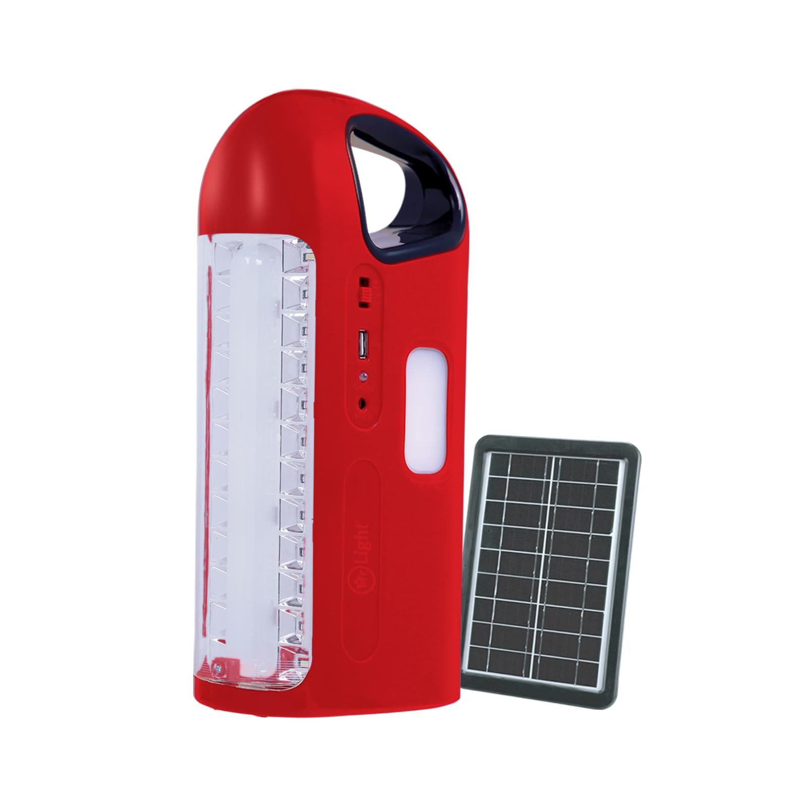 Mr. LightRechargeable lantern USB Mobile Charging function, 3 Side Light, Solar Jack, Super Power FlashLight,10 Hours Working Time, For Emergency, Outdoor, Hiking, Camping Mr.528