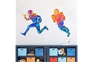 Removable Football Player Wall Decals: Transform Your Boy's Bedroom into a Sports Haven