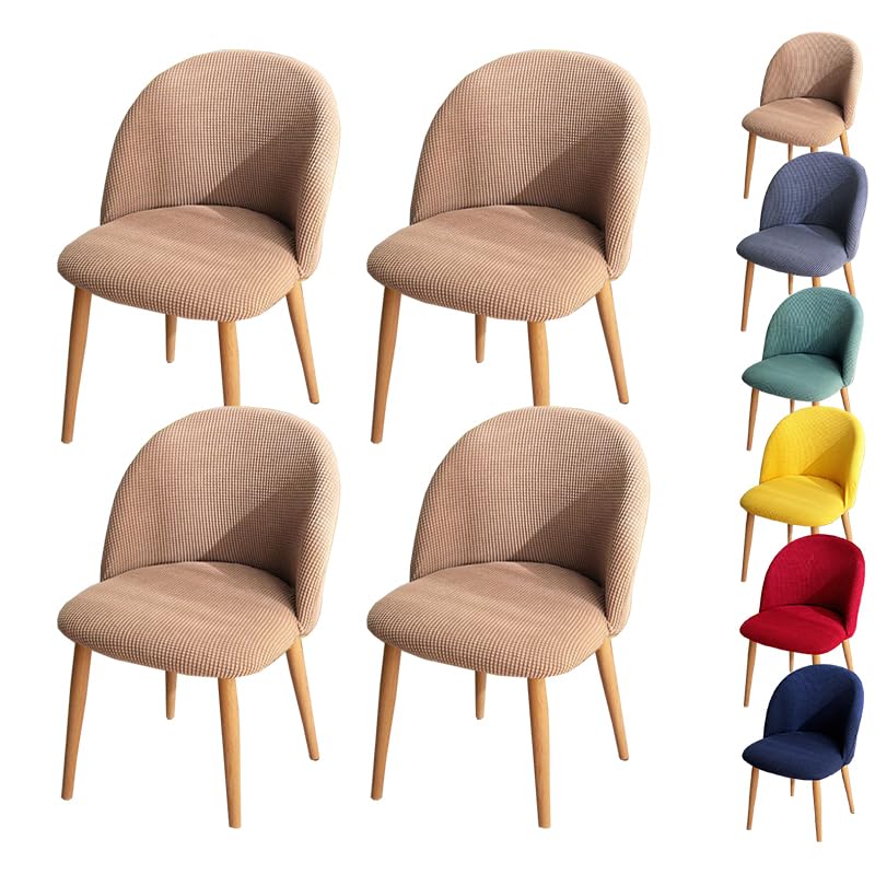 Housse de chaise ronde incurvée extensible pour rénover facilement vos dossiers ronds usés