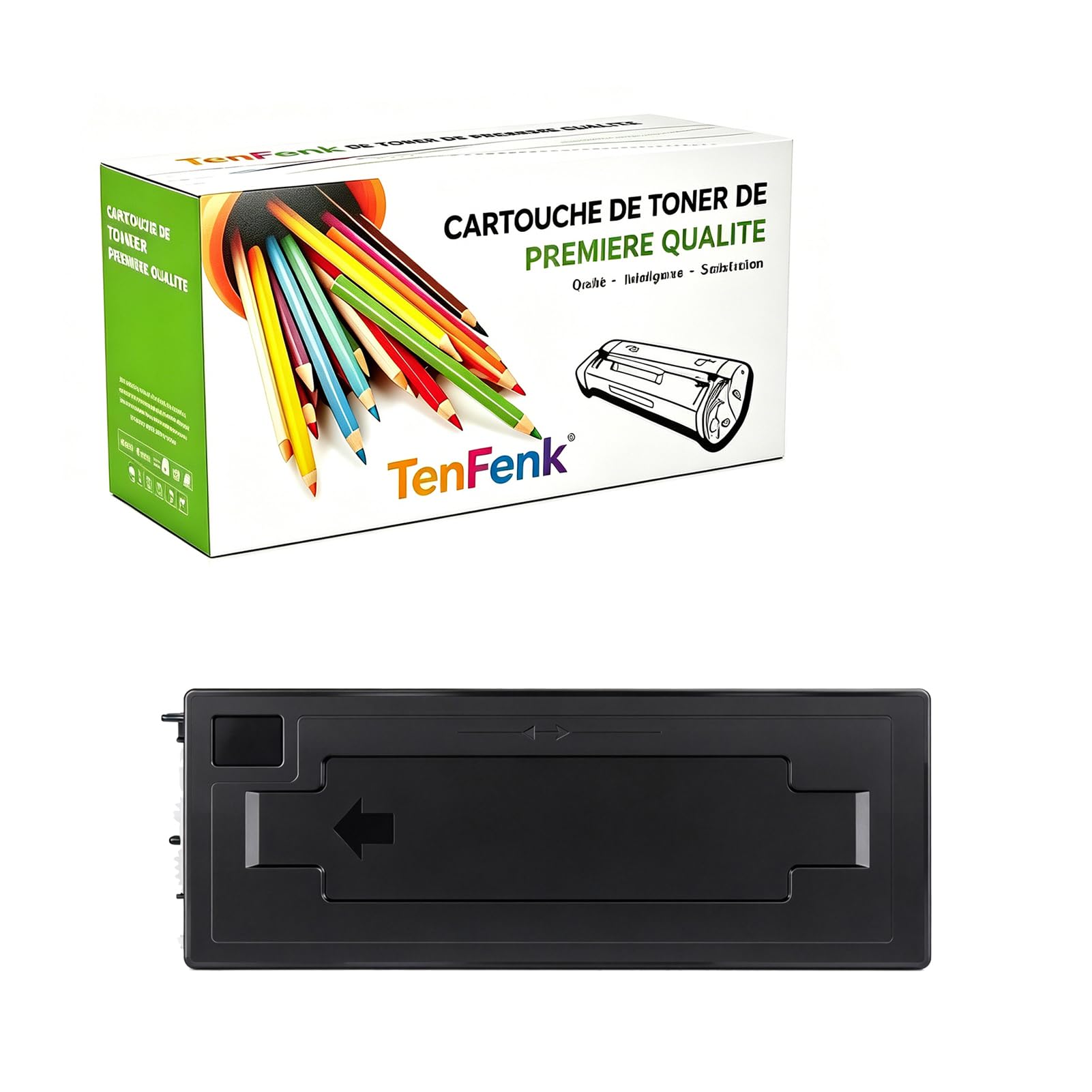 Compatible Reemplazo Cartucho De Tóner Para Kyocera TK-452 TK452 Para Uso Con Kyocera Mita FS-6970DN FS-6975DN Impresora,(Negro- 15000 Páginas),1 pack