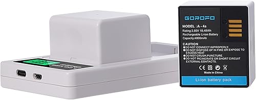 Miniatura 6 de Paquete de 2 cargadores duales de batería A-4A y pantalla LCD, para Arlo A-4, Arlo Pro 5 / 5S, Pro 4, Pro 3, Ultra, Ultra Plus, Ultra2, Ultra4K UHD,