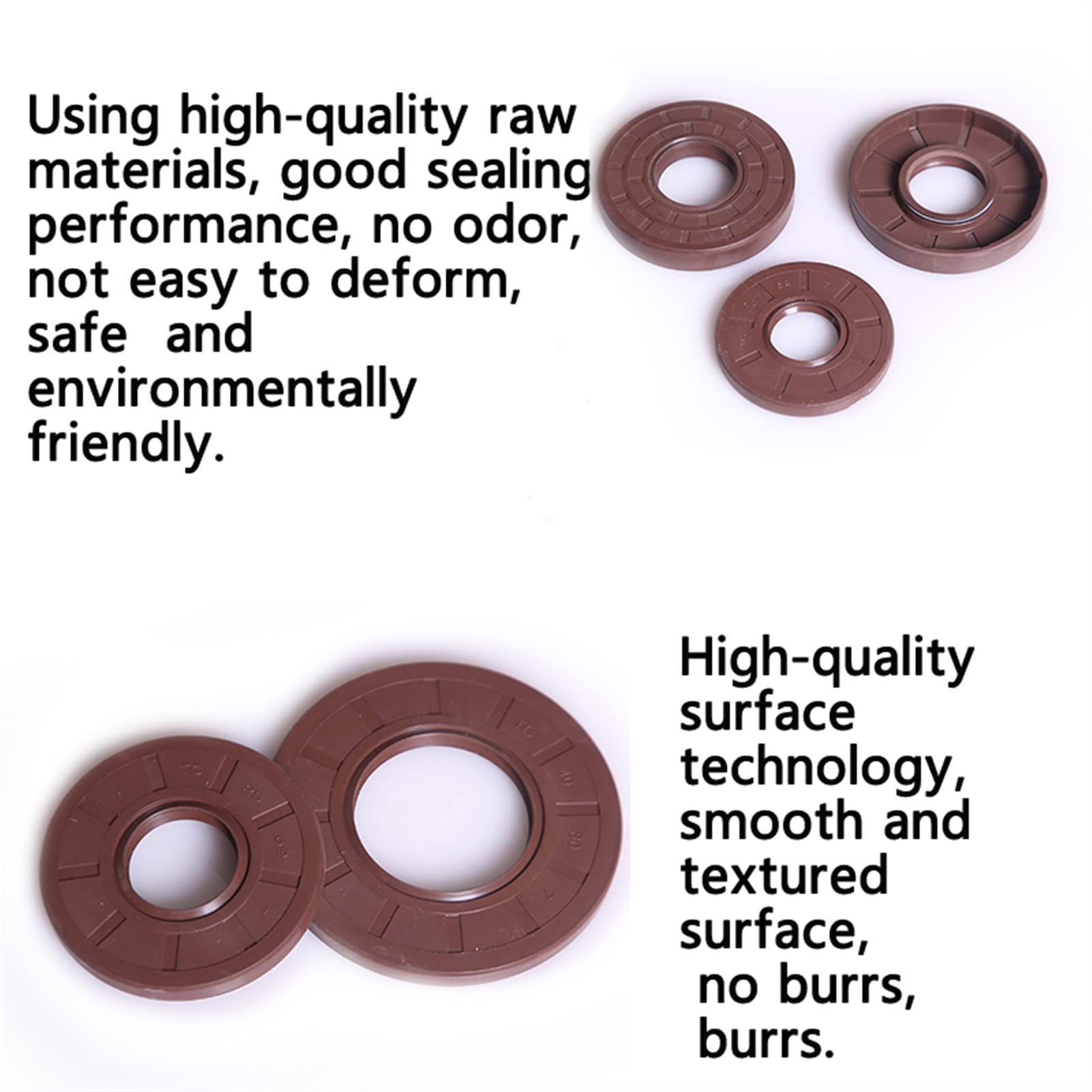 2 Stück TC-Öldichtungen 28x40x5mm - Hochtemperaturbeständig Bis 240°C, Fluorkautschuk