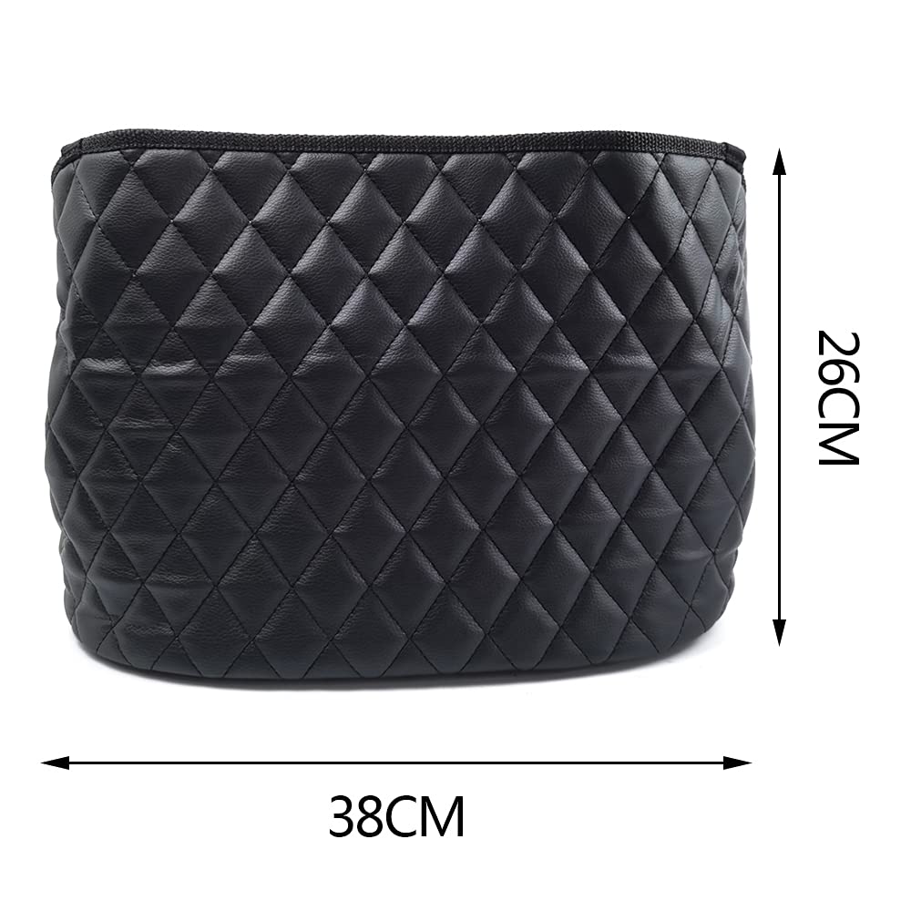 Organizador Coche, Soporte para Bolso de Mano de Coche Bolsa de Cuero para Almacenamiento de Asiento de Coche Organizadores para Asientos de Coches
