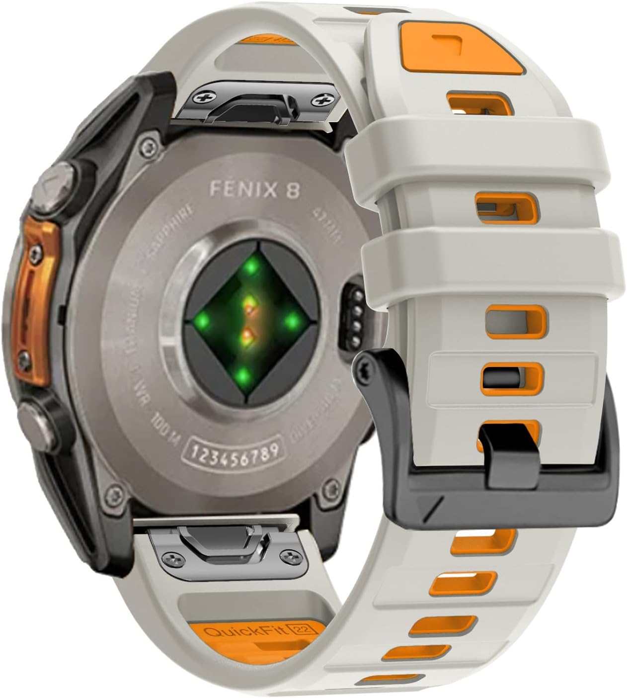 22mm & 26mm Watch Band for Garmin Fenix 8 47mm/51mm, Fenix 7/6/5, Fenix 7X/6X/5X, Epix Pro Gen 2 47mm/51mm, Forerunner 965/955/945, Quick Fit Soft Silicone Strap for Instinct 2X, Tactix Delta/Enduro - Image 2