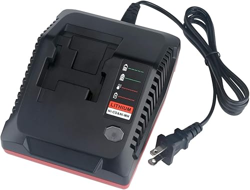 Lasica Cargador de batería rápido de 18 V 3.0 A PCXMVC Reemplazo para Porter-Cable 18 voltios PC18B NiCd, NiMh y Litio Herramientas Inalámbricas