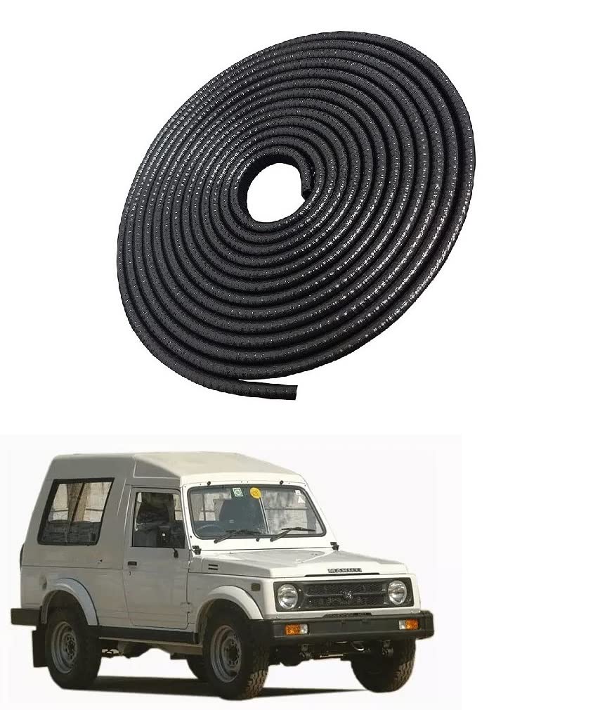 Car Door U Shape Edge Guard Trim Rubber Beading Protector for Extra Body Protection 5 Meter Roll Suitable for Maruti Gypsy