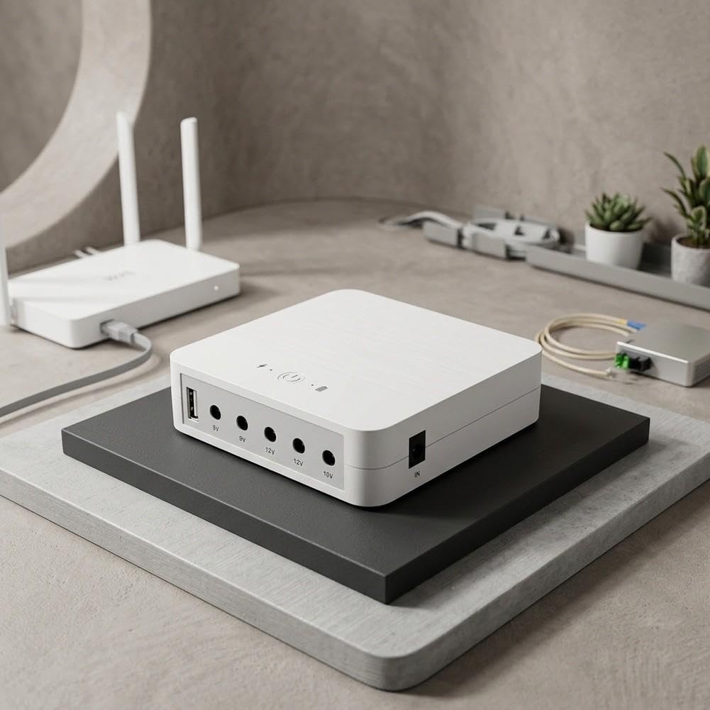 SAI Portátil 12V con para batería de Litio Integrada SAI Portátil