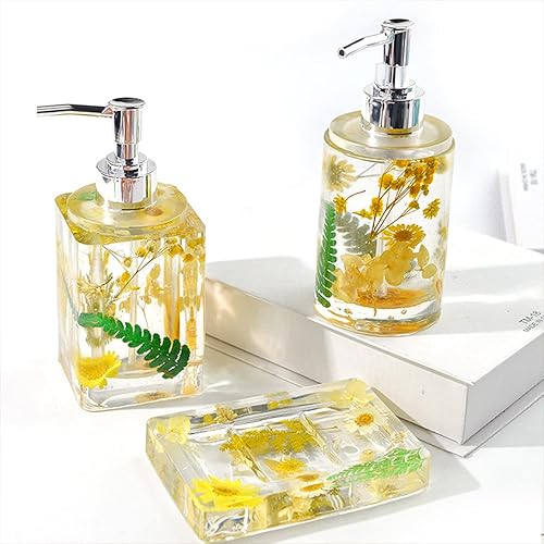 Miniatura 3 de Molde de resina para botellas con bomba dispensador de jabón, molde de resina, moldes de silicona para fundición de epoxi, bolígrafo de botella de