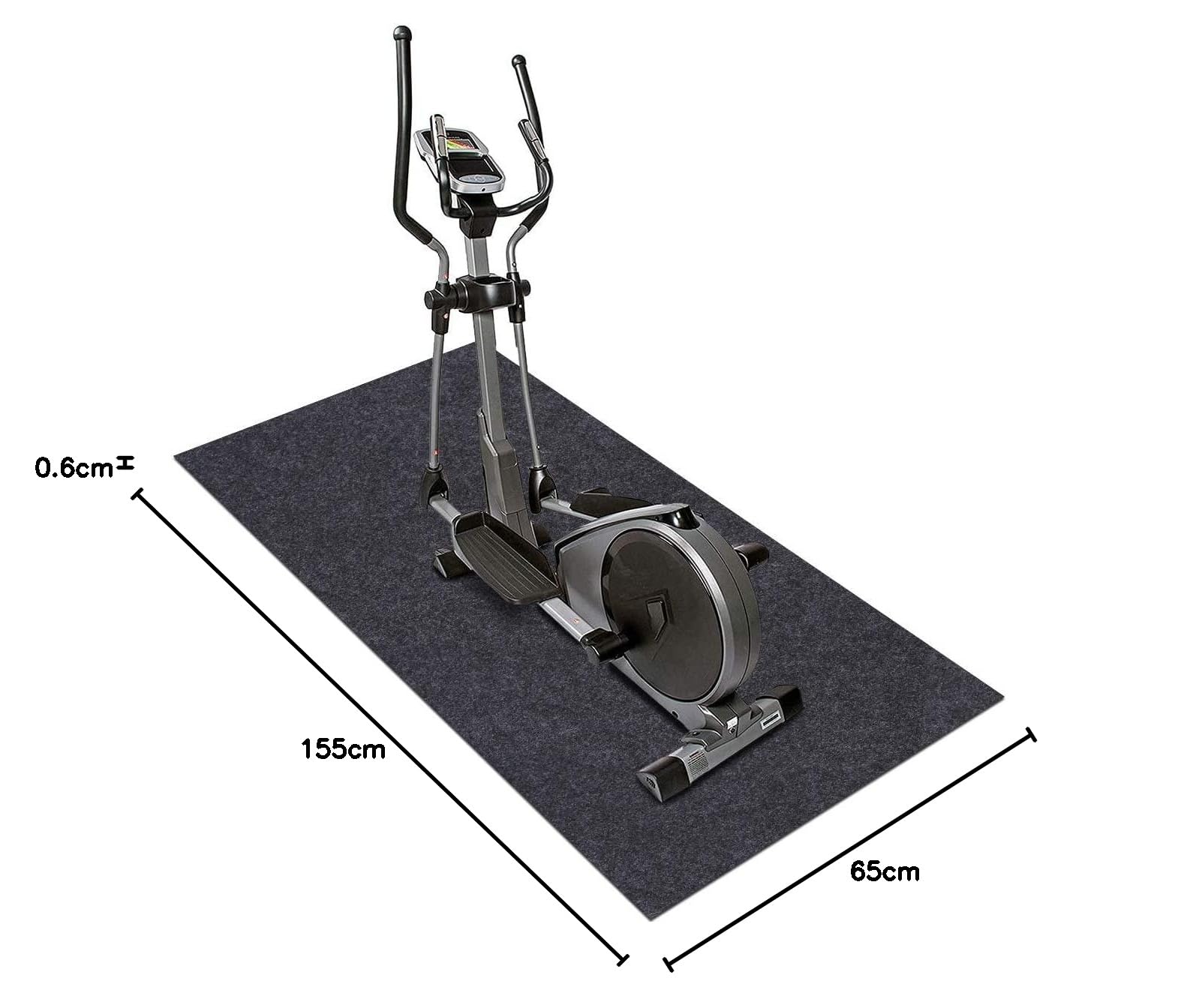 VLFit Tappetini per Biciclette, Ellittiche e Tapis Roulant - Tappetino Antiscivolo Protezione del Pavimento Tappetino per Tapis roulant, Ciclette, Rowers, e attrezzature da palestra