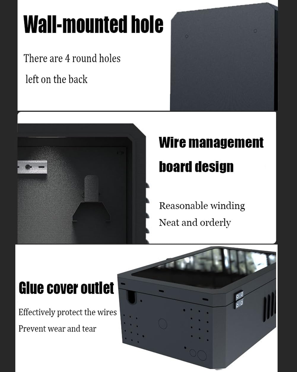 Caja protectora para cargador de vehículos eléctricos de Interior con cerradura, estuche para estación de carga de pared para accesorios de carga de vehículos eléctricos