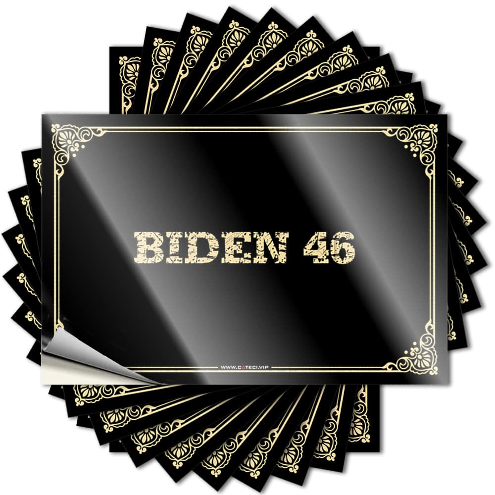 Tattoo Friends Custom Stickers, Hard Waterproof Biden 46 for Hydro Flask | Core Vinyl Decals for Teacher Holiday Gift(12X18CM)