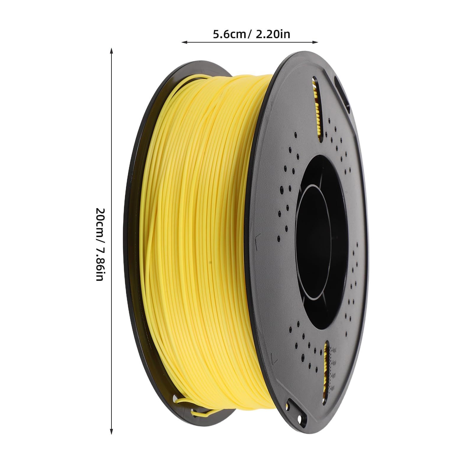 SOLUSTRE Filament PLA do drukarki 3D - szpule z filamentem do druku 3D o średnicy 1,75 mm - 2,2 funta, dekoracyjne materiały do ​​drukarek dla hobbystów, artykuły imprezowe, żółte