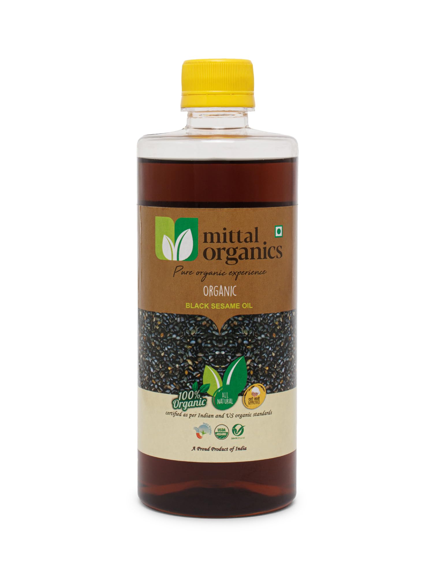 Mittal Organics – Organic Black Sesame Oil | Cold Pressed Black Sesame Seeds Oil | Til Oil तिल का तेल - 1 Liter (Pack of 1) (B098L7HQ71) Amazon Price History, Amazon Price Tracker