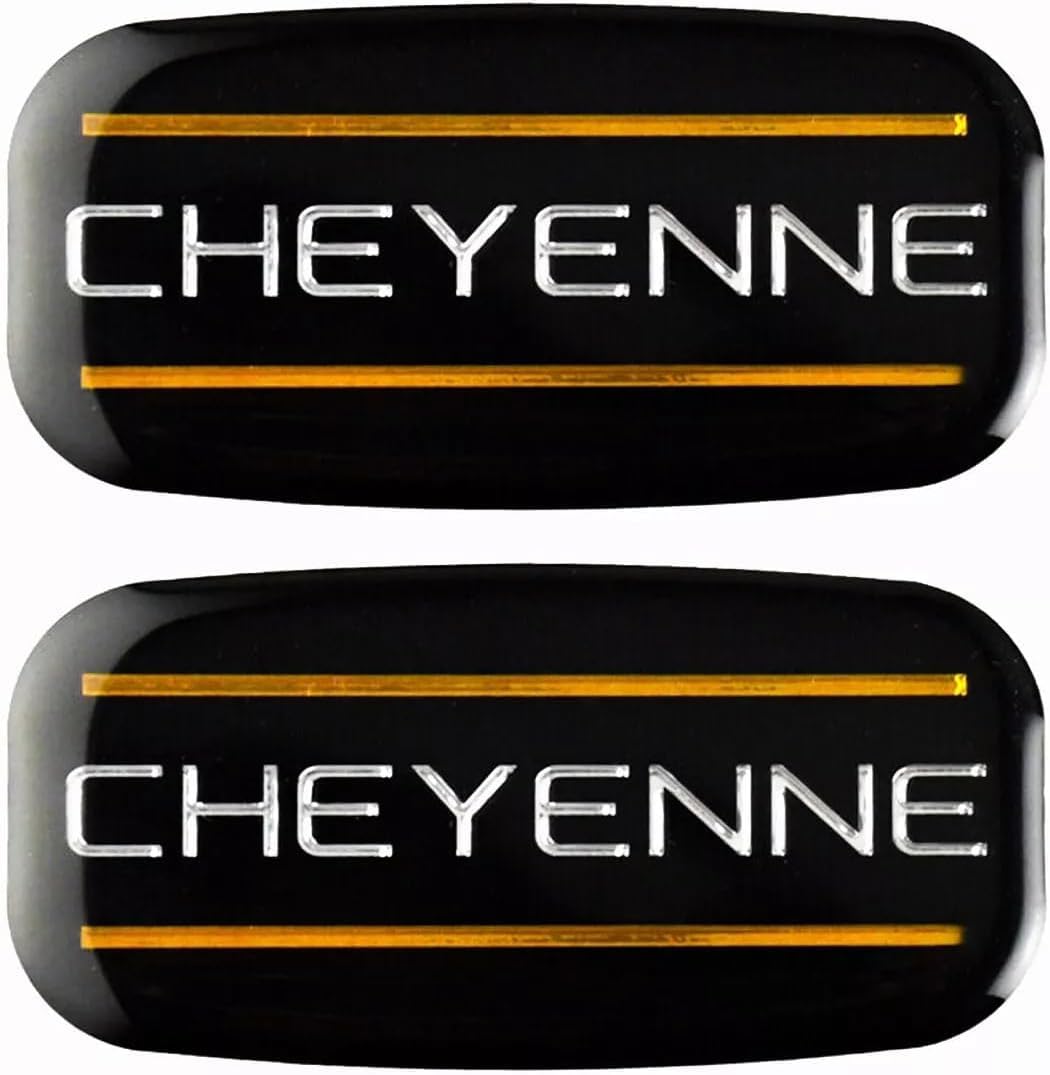 Zestaw par 88-07 emblematy kabiny cheyenne odznaka samochodowa logo filar dachowy naklejka na tabliczkę znamionową (chromowana złota)