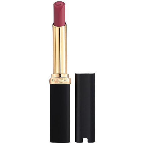 L'Oreal Paris Colour Riche - Lápiz labial mate de volumen intenso, color de labios infundido con ácido hialurónico para hasta 16 horas de comodidad