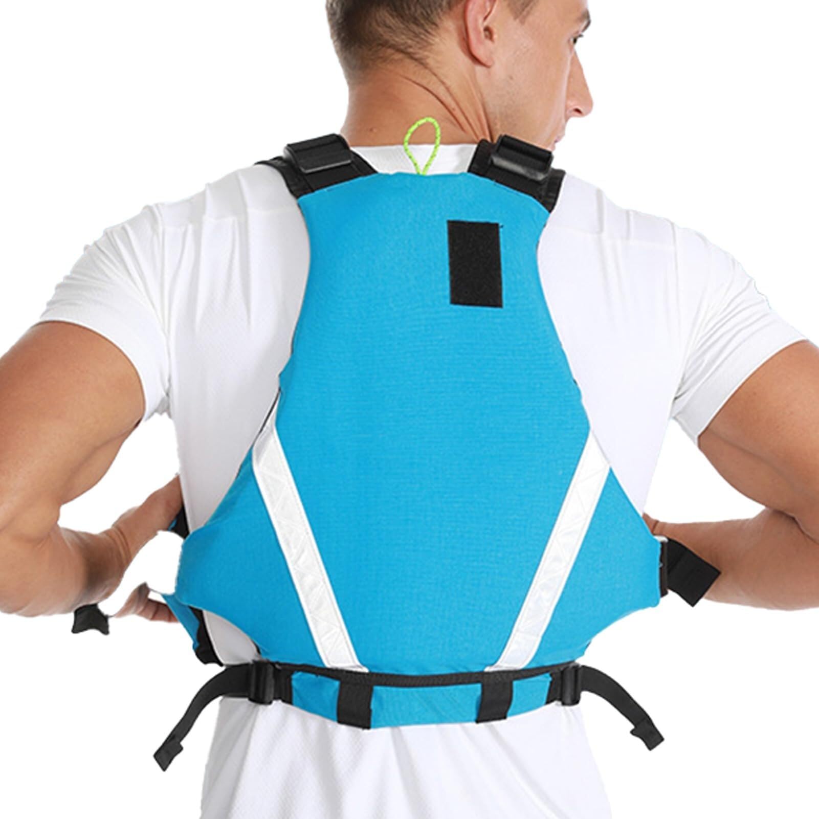 Chaleco de Kayak Unisex Ajustable Alta Flotabilidad Ligero Nylon Algodón Flotante Bolsillos para Rafting Paddle Surf Deportes Acuáticos