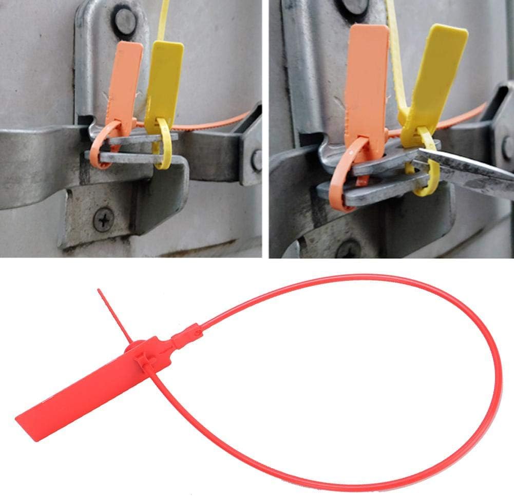 Cable Ties, 100Pcs Disposable Label Cable Wire Ties Zip Ties Colourful Identification Mark Signs Anti-theft Self-Locking Tie for Clothes Suitcase Shoes Bag Label Tag(Red) - Image 5