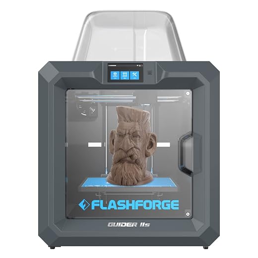 FLASHFORGE Guider IIS 3D Printer Auto Leveling with High Temperature Nozzle Large 3D Printer Built-in HD Camera, 280 * 250 * 300mm Printing Size for Industrial Use