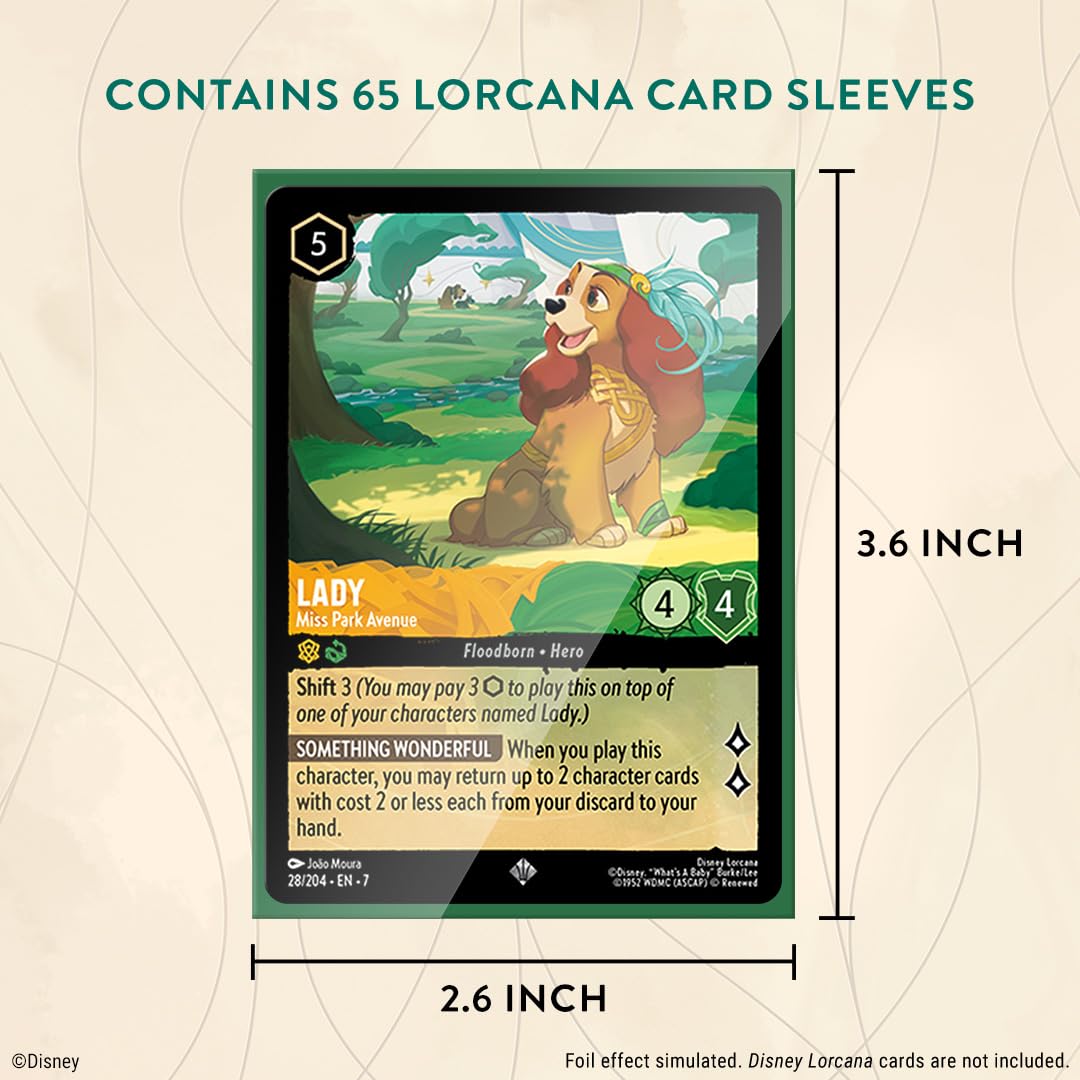 Ravensburger Disney Lorcana Trading Card Game Adults and Kids Age 8 Years Up - 65 Ursula Card Sleeves - Set 7 Archazia's Island - Image 4