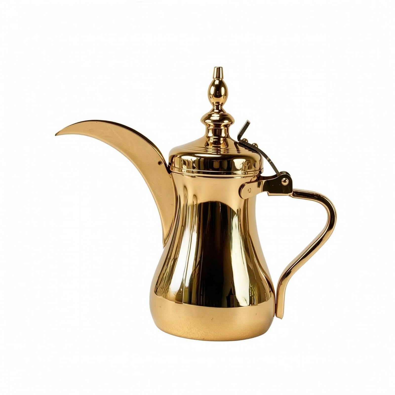 Baoblaze Caffettiera per Caffè Arabo in Acciaio, 700 Ml, Dorato