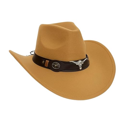 Chapéu Country Bege Unissex Sertanejo Australiano Rodeios Shows