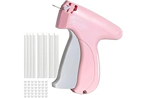 Handheld Sewing Machine, Quick and Convenient Sewing Stapler Fixer for Garments (Pink)