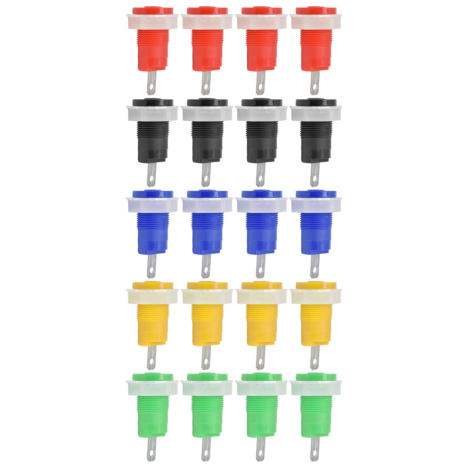 20pcs Banana Jack Connectors Abs Insulated Shell Banana Jack Post ...