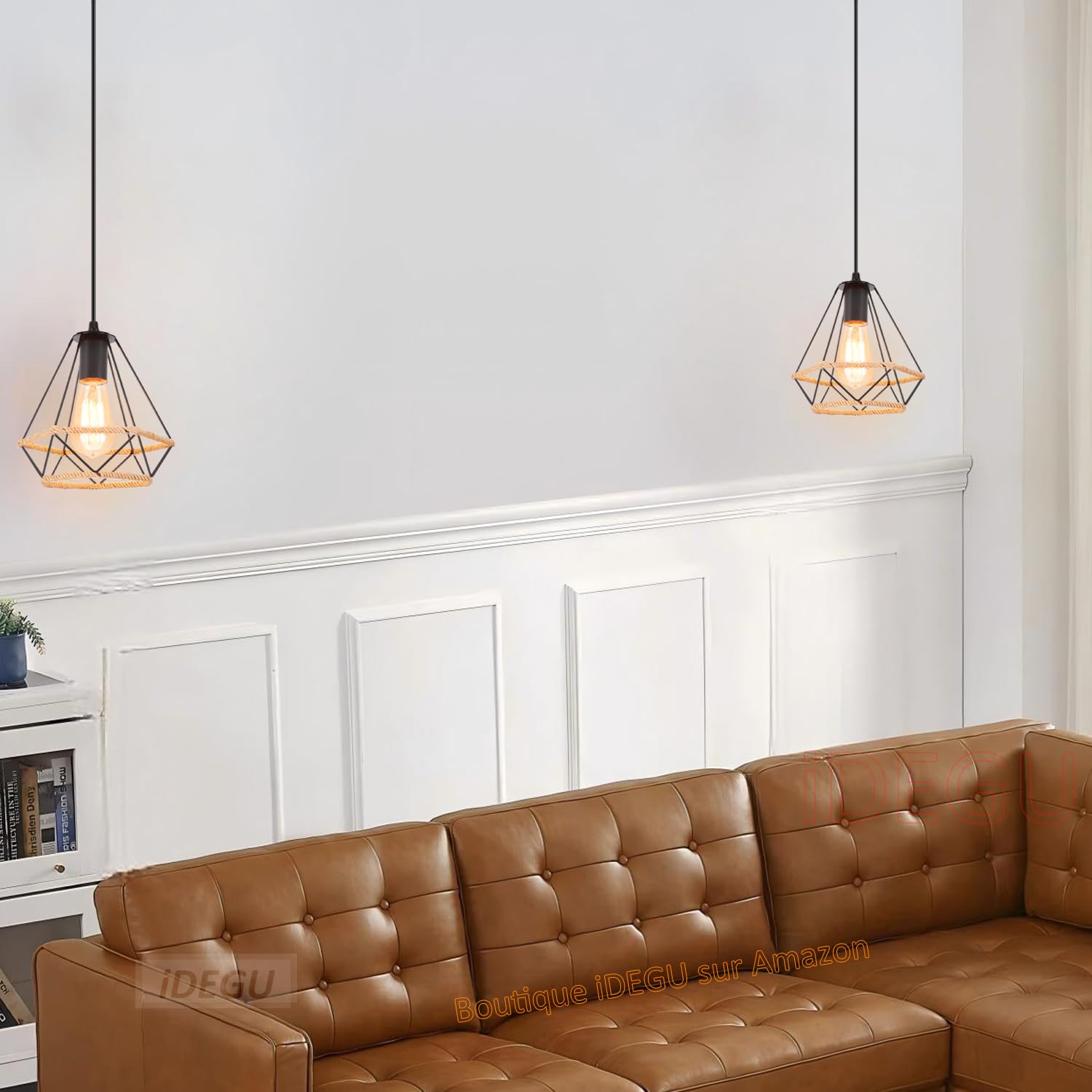 IDEGU Vintage Plafoniera Industriale In Metallo Lampada Da Soffto