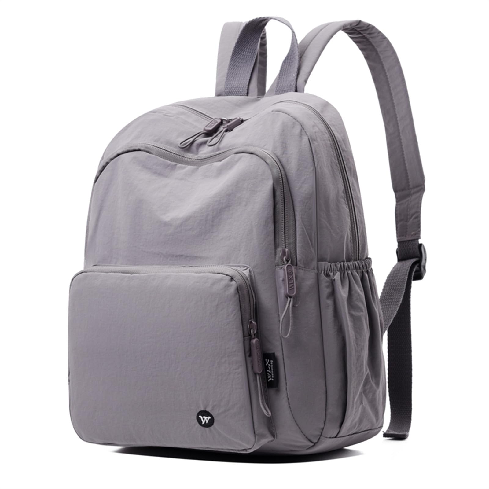 Wafybsre Backpack for Women Ladies Rucksack School Bags Lightweight Nylon Shoulder Bag Daily Casual Daypack (Grey purple)