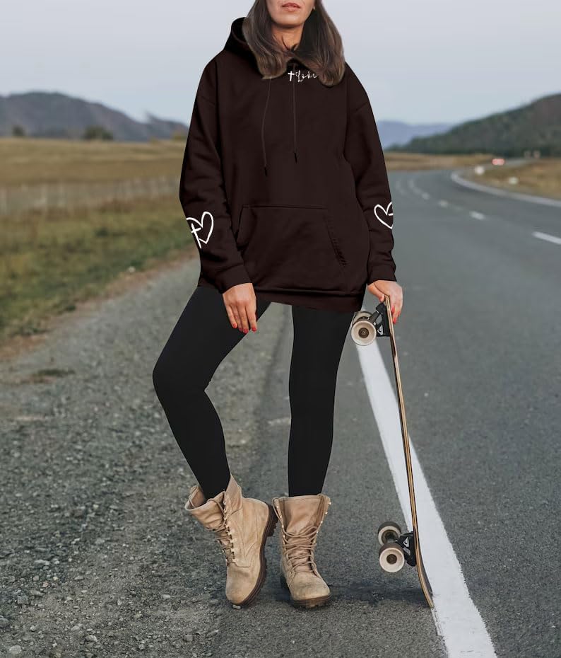 FAYALEQ Christian Sweatshirt For Women God Is Good Hoodies Faith Pullover Bible Verse Long Sleeve Tops - Image 5