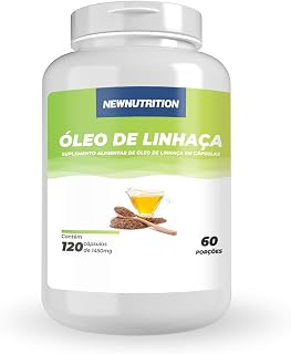 Óleo de Linhaça - 120 Cápsulas - NewNutrition, Newnutrition