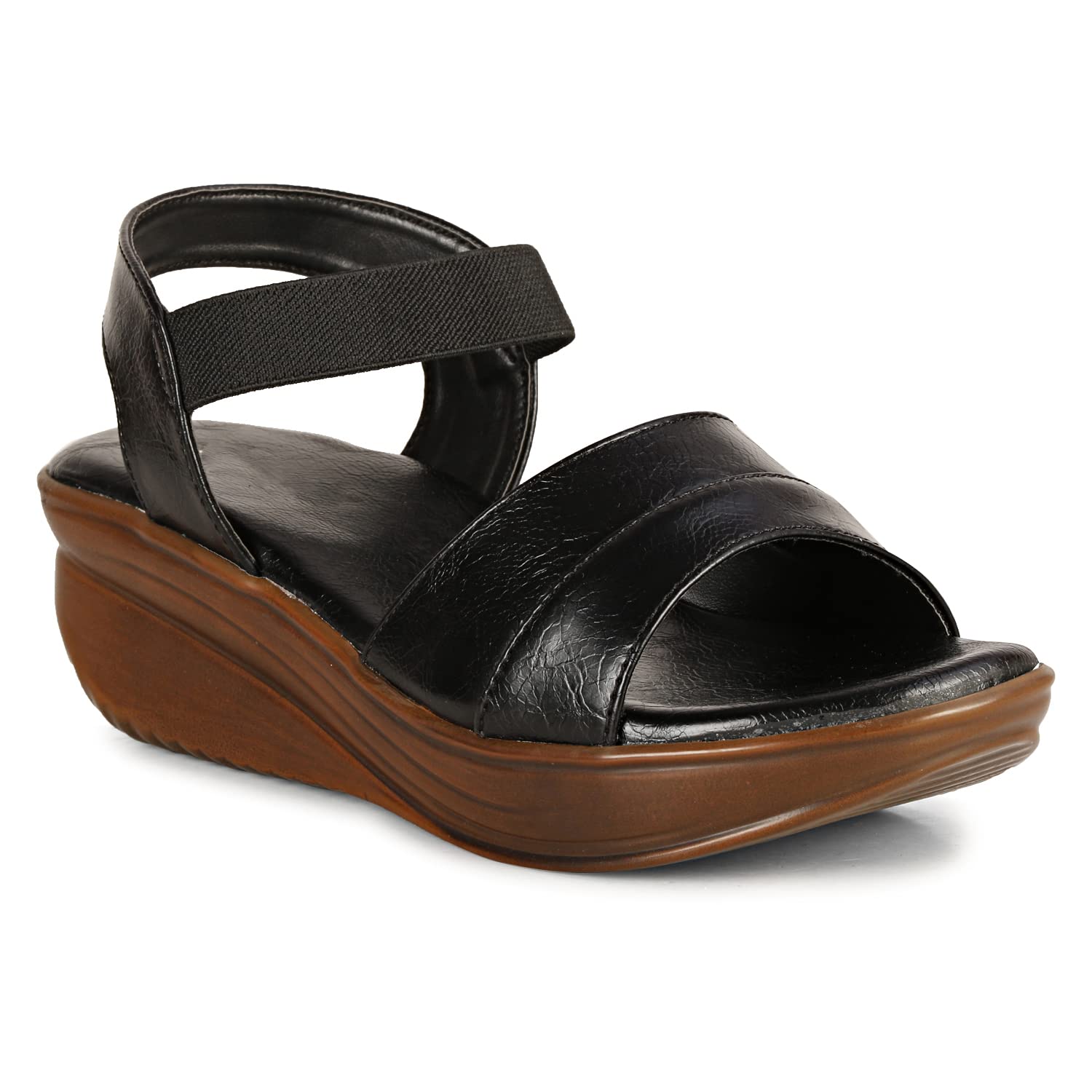 Right Steps Womens Casual Wedges Heel Sandal Ankle Strap Wedge Sandal (B0C6XWGF3W) Amazon Price History, Amazon Price Tracker