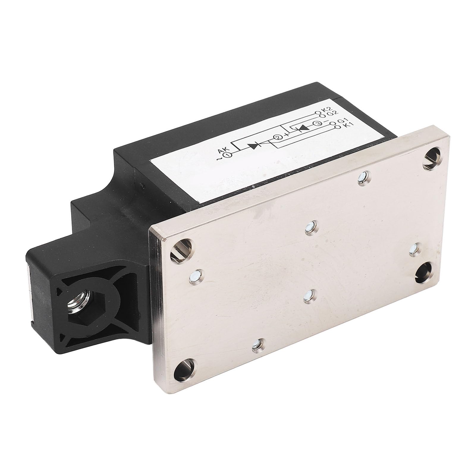 Modulo triac, alloggiamento in PC, modulo di alimentazione a tiristore bidirezionale da 1600 V, raddrizzatore a controllo di silicio con base in rame e piastra di collegamento per (JLTTAAA0N16KOV)