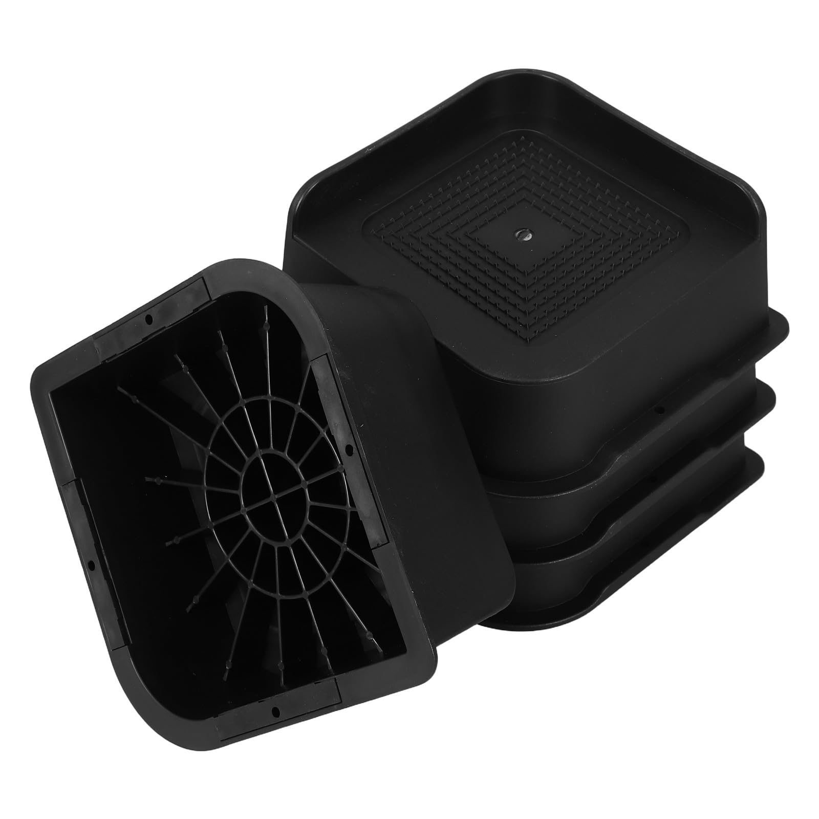PRETYZOOM 4 Piezas Almohadillas Inferior Antideslizantes y Patas de para Cama Muebles Elevadores de Caucho para Aumentar Altura con Protección Superior