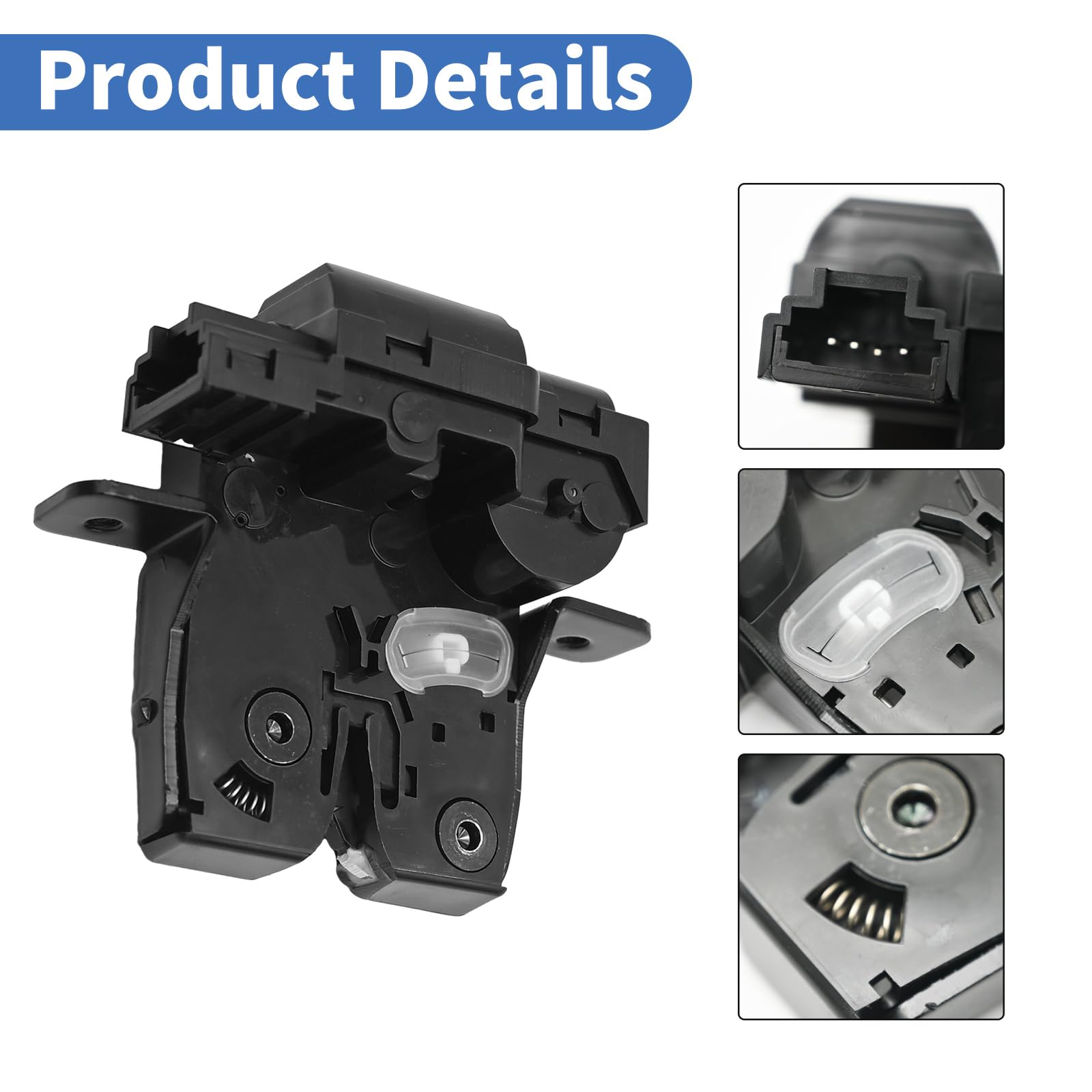 Hoypeyfiy Tailgate Boot Lock Latch, Replacement for Micra Qashqai