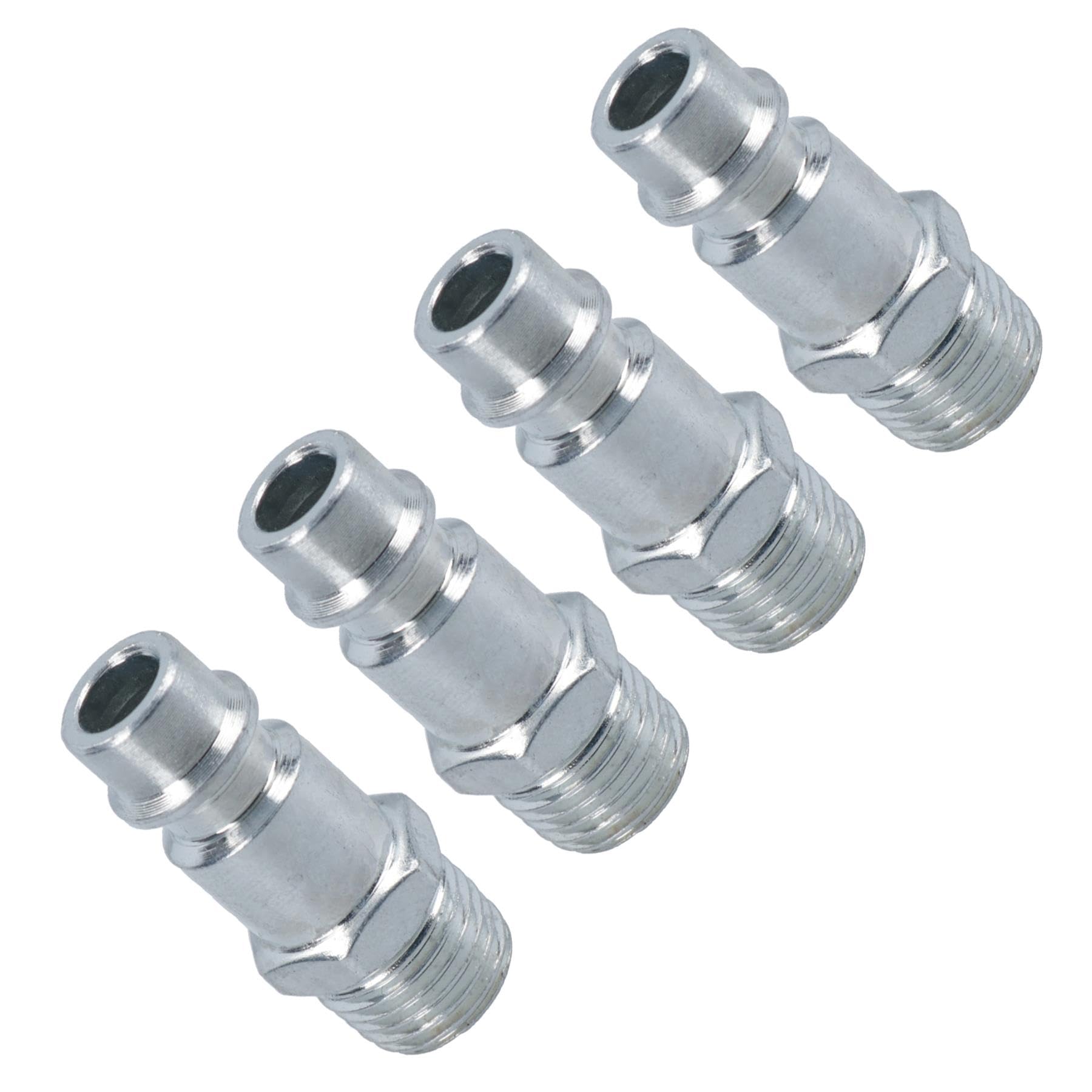 Euro Air Line Quick Release Hose Fitting Connector 1/4 BSP Male Thread 4pc